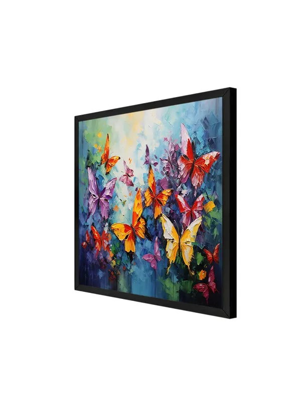 Box_Fiber_Frame_Butterfly_Garden_Canvas-Wrapped_Painting_36X36_-_Vibrant_Nature_Art_(BLF36X360461)