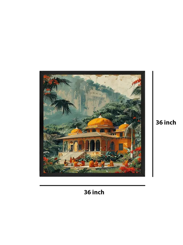 Box_Fiber_Frame_The_Golden_Temple_Amidst_Nature_a_beautiful_temple_with_golden_domes_golden_temple_painting_for_wall_decoration_(BLF36X360178)