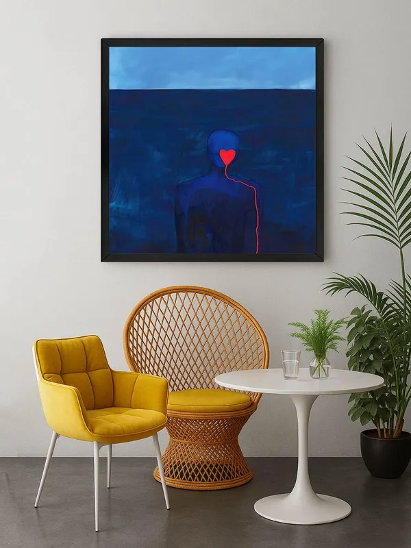 Box_Fiber_Frame_Deep_Blue_Ocean_Heart_Canvas-Wrapped_Painting_-_Size_24X24_-_Contemporary_Love_Art_(BLF24X240364)