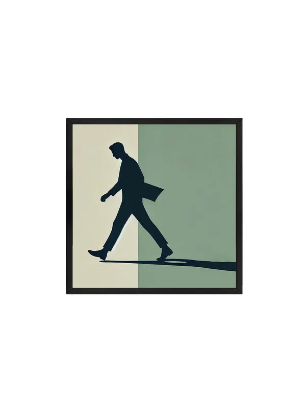Box_Fiber_Frame_Walking_Silhouette_Canvas-Wrapped_Painting_|_Contemporary_Art_for_Office,_Study,_and_Modern_Interiors_24X24_Inches_(BLF24X240508)