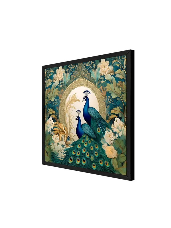 Box_Fiber_Frame_Majestic_Peacocks_in_Bloom:_Elegant_Nature-Inspired_Canvas_Painting_for_Luxury_Home_Decor_and_Floral_Wall_Art_(BLF24X240297)