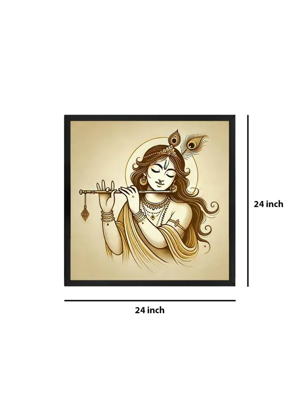 Box_Fiber_Frame_Canvas_Wrapped_Painting_of_Krishna_Playing_Flute_-_Elegant_Spiritual_Art_for_Any_Room_-_24X24_Inches_(BLF24X240550)