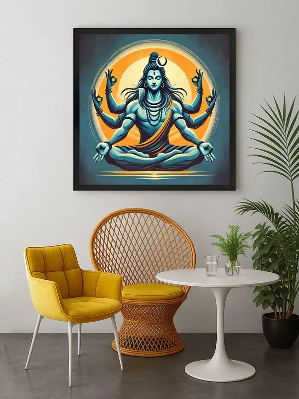 Box_Fiber_Frame_Divine_Shivlinga_Puja_Canvas_Painting_:_Sacred_Hindu_Ritual_Art_Featuring_Shivling,_Flowers,_and_Bells_for_Temple_and_Home_Sanctuaries_(BLF24X240280)