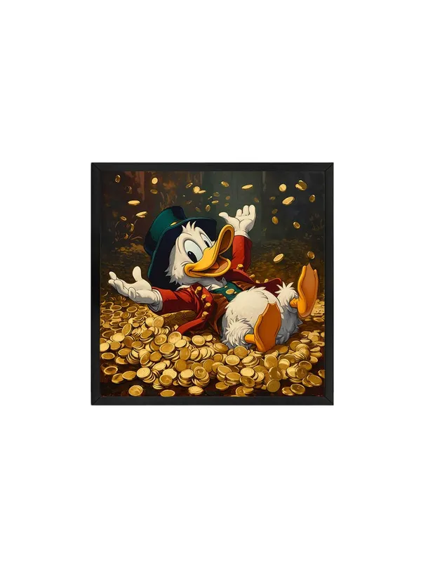 Box_Fiber_Frame_Scrooge_McDuck_Canvas-Wrapped_Painting,_24X24_-_Perfect_Cartoon_Art_Decor_for_Kids_Room_or_Study_(BLF24X240388)