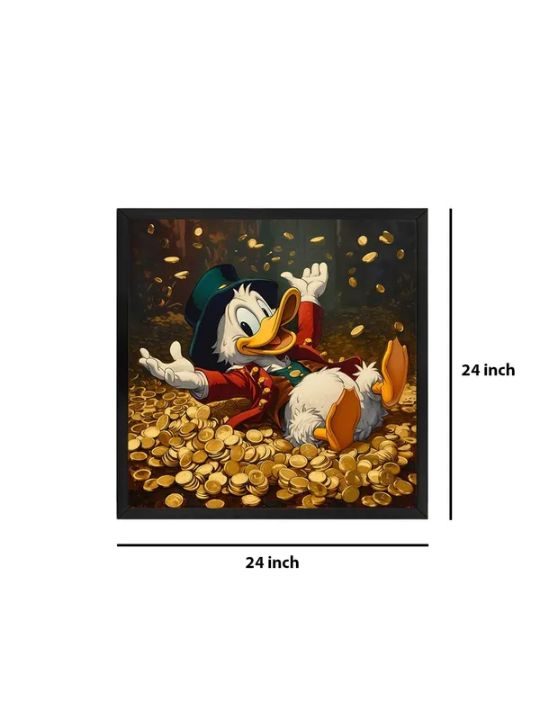 Box_Fiber_Frame_Scrooge_McDuck_Canvas-Wrapped_Painting,_24X24_-_Perfect_Cartoon_Art_Decor_for_Kids_Room_or_Study_(BLF24X240388)