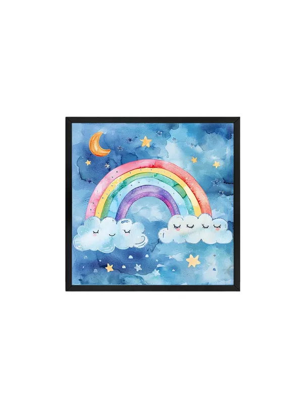 Box_Fiber_Frame_Canvas-Wrapped_Dreamy_Rainbow_Painting_36X36_-_Perfect_for_Nursery_or_Kids_Room_Decor_(BLF36X360488)