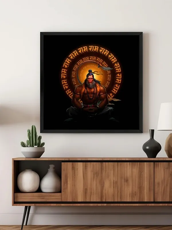 Box_Fiber_Frame_Meditating_Hanuman_with_the_Chant_of_'Jai_Shri_Ram'_in_a_Glowing_Aura_-_Canvas_Painting_|_Hindu_Deity_Art,_Spiritual_Wall_Decor,_Hanuman_Devotion_Painting_(BLF24X240257)