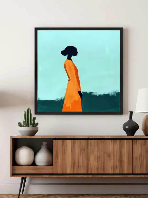 Box_Fiber_Frame_Minimalist_Silhouette_Canvas-Wrapped_Painting_24X24_�_Elegant_Modern_African_Art_(BLF24X240483)