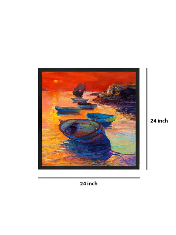 Box_Fiber_Frame_Tranquil_Evening_Boats_Canvas-Wrapped_Painting_24X24_-_Serene_Nautical_Wall_Decor_(BLF24X240463)