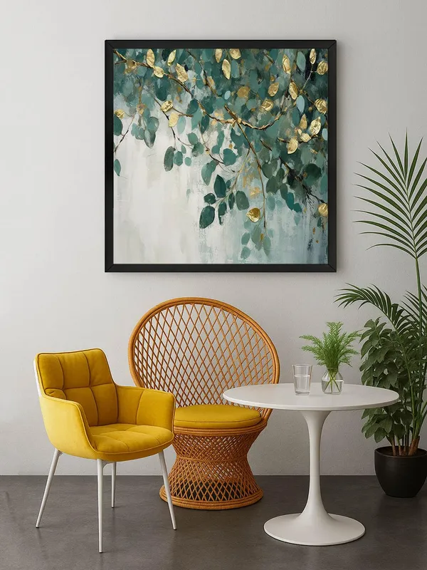 Box_Fiber_Frame_Elegant_Leaf_Art_Print_-_Serene_Green_and_Gold_Branches_with_Soft_Gradient_Background_for_Calming_Home_D�cor_(BLF36X360150)