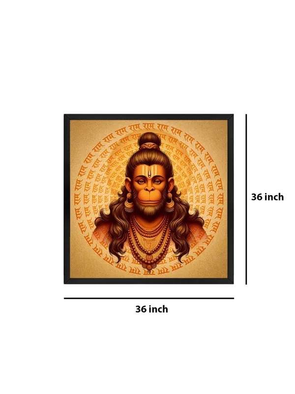 Box_Fiber_Frame_Hanuman_Sacred_Canvas_painting_Portrait:_Detailed_Hindu_Deity_Art_with_Mantra_Patterns_for_Traditional_and_Spiritual_Wall_D�cor_(BLF36X360272)