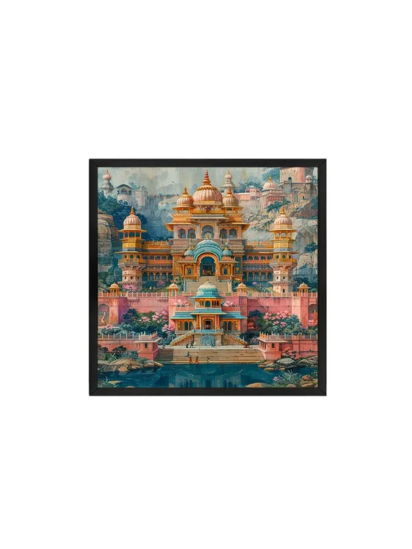 Box_Fiber_Frame_The_Majestic_Palace,_highlighting_its_royal_and_opulent_design_indian_art_painting_with_frame_(BLF36X360208)
