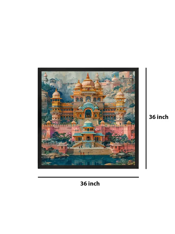 Box_Fiber_Frame_The_Majestic_Palace,_highlighting_its_royal_and_opulent_design_indian_art_painting_with_frame_(BLF36X360208)