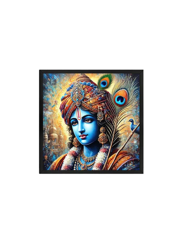 Box_Fiber_Frame_Lord_Krishna_Canvas_Painting:_Vibrant_Portrait_with_Peacock_Feathers_and_Sacred_Jewelry_for_Spiritual_and_Cultural_Home_D�co_(BLF36X360282)