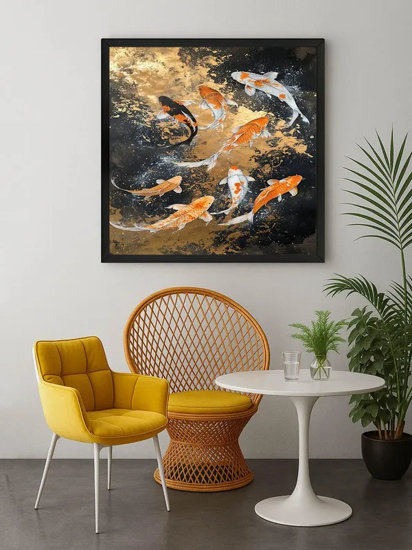 Box_Fiber_Frame_Koi_Fish_Serenity_Canvas-Wrapped_Painting_-_24X24_Inch_-_Tranquil_Pond_Scene_Art_for_Peaceful_Spaces_(BLF24X240426)