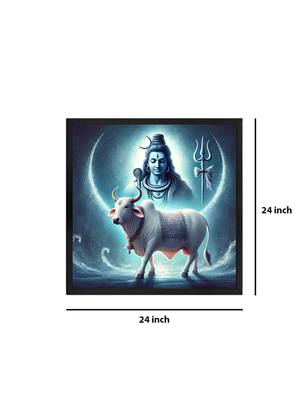 Box_Fiber_Frame_Shiva_with_Nandi_Canvas_Painting_Art:_Divine_Portrait_of_Lord_Shiva_with_His_Sacred_Bull_Nandi_for_Spiritual_Home_and_Temple_D�cor_(BLF24X240284)