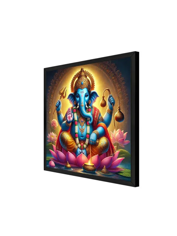Box_Fiber_Frame_Celestial_Radiance_of_Blue_Ganesha_Holding_Sacred_Symbols_-_Canvas_Painting_|_Ganesh_Art,_Hindu_Wall_Decor,_Vastu_Painting_(BLF24X240237)