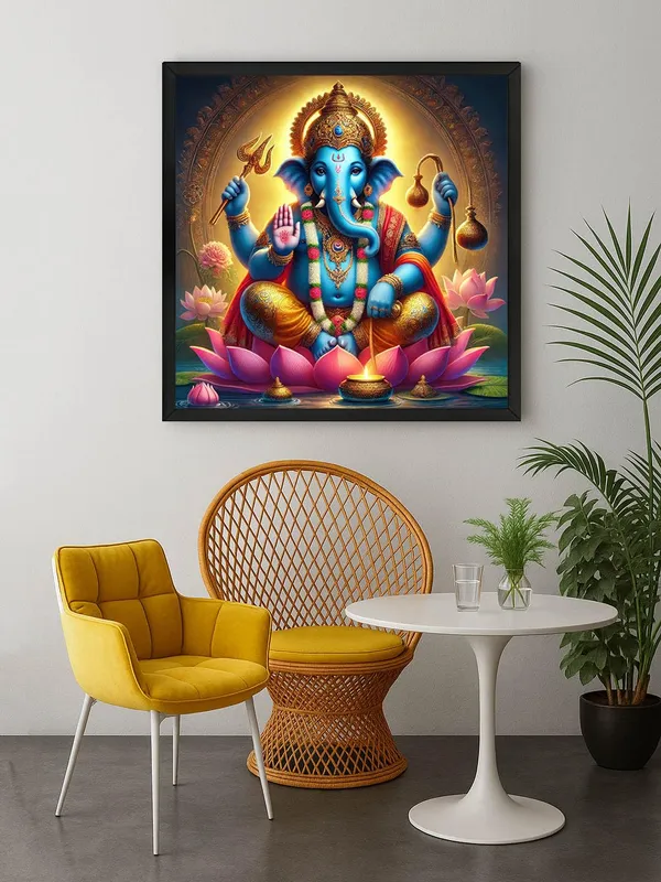Box_Fiber_Frame_Celestial_Radiance_of_Blue_Ganesha_Holding_Sacred_Symbols_-_Canvas_Painting_|_Ganesh_Art,_Hindu_Wall_Decor,_Vastu_Painting_(BLF24X240237)