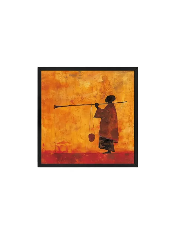 Box_Fiber_Frame_Desert_Nomad_with_Camel_Canvas-Wrapped_Painting,_24X24,_Cultural_Art_Piece_for_Unique_Interiors_(BLF24X240471)