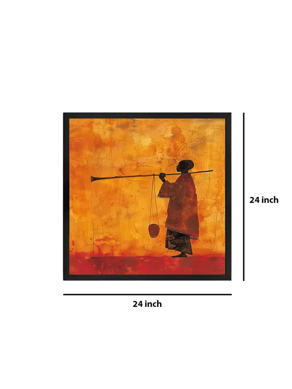 Box_Fiber_Frame_Desert_Nomad_with_Camel_Canvas-Wrapped_Painting,_24X24,_Cultural_Art_Piece_for_Unique_Interiors_(BLF24X240471)