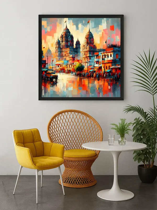 Box_Fiber_Frame_Reflections_of_the_Divine_a_majestic_temple_reflected_in_water_with_vibrant_colors_golden_temple_wall_painting_(BLF24X240187)