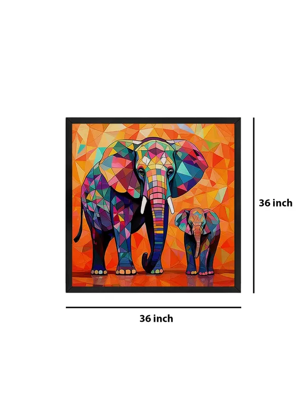 Box_Fiber_Frame_Vibrant_Geometric_Elephant_Art_Print_-_Modern_Abstract_Painting_with_Bold_Colors_and_Mosaic_Style_(BLF36X360172)