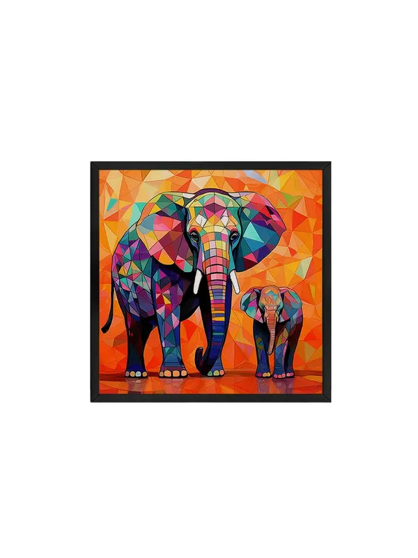 Box_Fiber_Frame_Vibrant_Geometric_Elephant_Art_Print_-_Modern_Abstract_Painting_with_Bold_Colors_and_Mosaic_Style_(BLF36X360172)