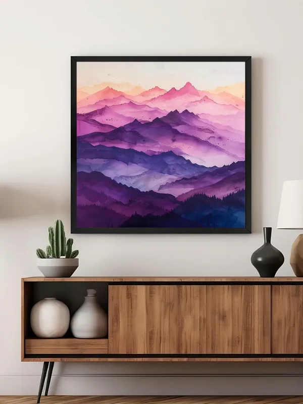 Box_Fiber_Frame_Misty_Purple_Mountains_Canvas-Wrapped_Painting_36X36_-_Abstract_Layers_of_Nature_(BLF36X360374)