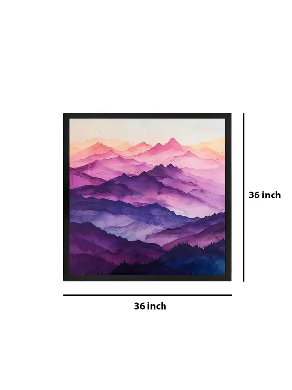 Box_Fiber_Frame_Misty_Purple_Mountains_Canvas-Wrapped_Painting_36X36_-_Abstract_Layers_of_Nature_(BLF36X360374)