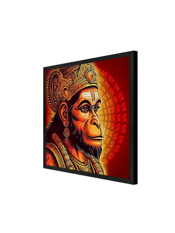 Box_Fiber_Frame_Vibrant_Hanuman_Portrait_Canvas_painting:_Traditional_Hindu_Deity_Artwork_with_Intricate_Details_and_Sacred_Mantras_for_Home_and_Temple_D�cor_(BLF24X240270)