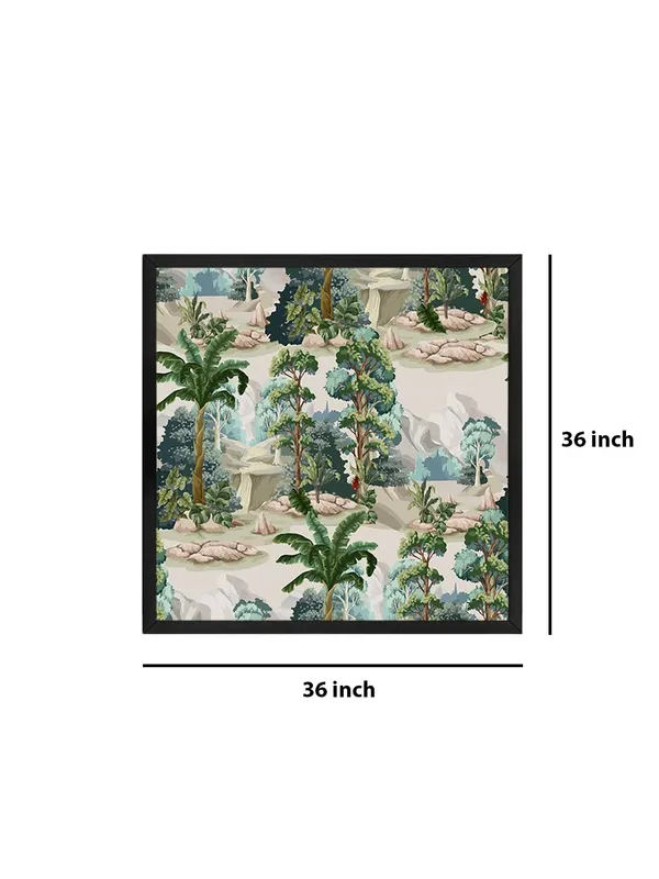 Box_Fiber_Frame_Lush_Tropical_Landscape_Art_Print_-_Detailed_Foliage_and_Mountainous_Terrain_Painting_for_Nature-Inspired_D�cor_(BLF36X360143)