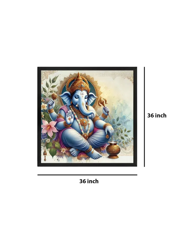 Box_Fiber_Frame_Radiance_of_the_Sacred:_Lord_Ganesha�s_Divine_Light_Shining_Through_the_Ages_-_Canvas_Painting_|_Indian_Spiritual_Art,_Ganesh_Wall_Decor,_Hindu_Religious_Art_(BLF36X360234)