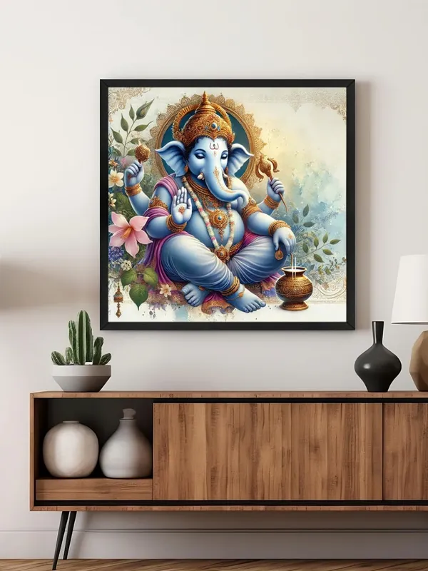 Box_Fiber_Frame_Radiance_of_the_Sacred:_Lord_Ganesha�s_Divine_Light_Shining_Through_the_Ages_-_Canvas_Painting_|_Indian_Spiritual_Art,_Ganesh_Wall_Decor,_Hindu_Religious_Art_(BLF36X360234)
