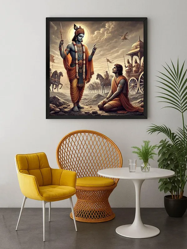 Box_Fiber_Frame_Krishna_Delivering_the_Bhagavad_Gita_to_Arjuna_on_the_Battlefield_-_Canvas_Painting_|_Mahabharata_Art,_Hindu_Religious_Painting,_Krishna_and_Arjuna_Decor_(BLF36X360250)