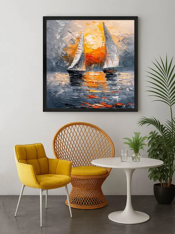 Box_Fiber_Frame_Sailboats_at_Sunset_Canvas-Wrapped_Painting,_36X36_-_Serene_Nautical_Art_for_Relaxing_Ambiance_(BLF36X360394)