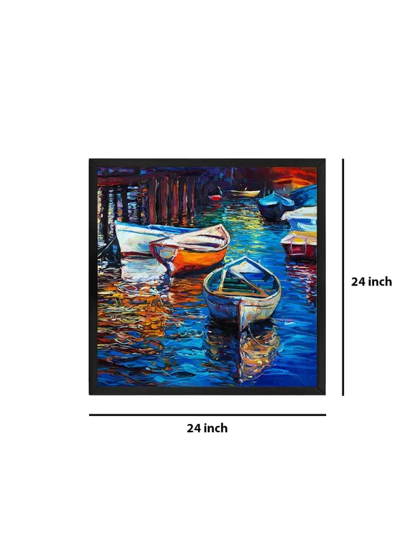 Box_Fiber_Frame_Serene_Boats_at_Dock_Canvas-Wrapped_Painting,_Perfect_for_Coastal_Homes_(BLF24X240312)