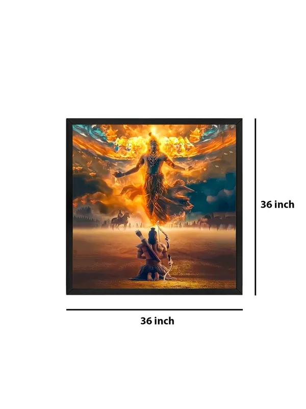 Box_Fiber_Frame_Canvas_Wrapped_Painting_of_Krishna_in_Divine_Form_-_Inspirational_Spiritual_Wall_Art_-_36X36_Inches_(BLF36X360545)