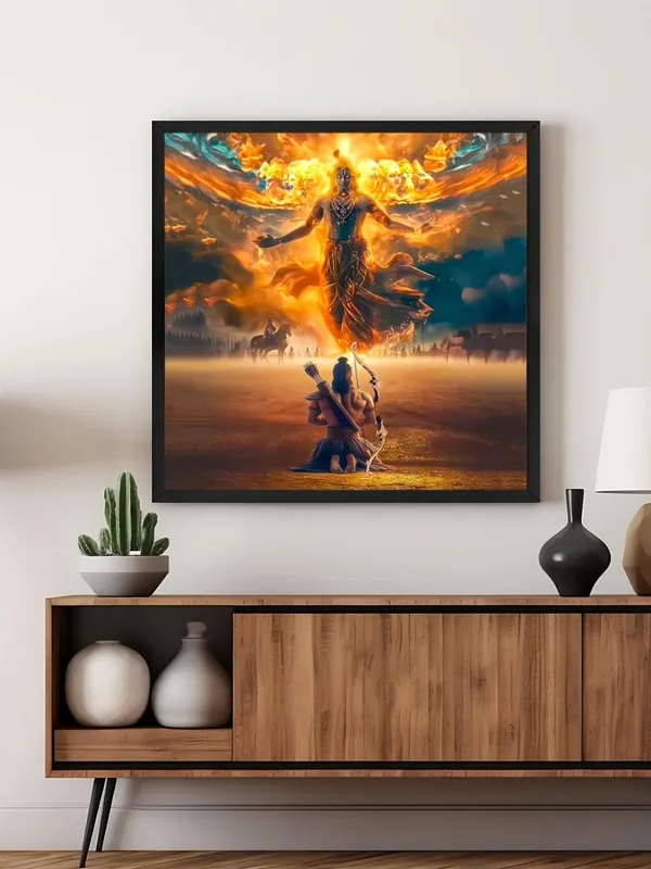 Box_Fiber_Frame_Canvas_Wrapped_Painting_of_Krishna_in_Divine_Form_-_Inspirational_Spiritual_Wall_Art_-_36X36_Inches_(BLF36X360545)
