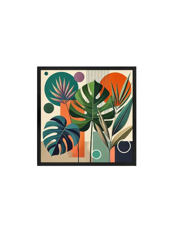 Box_Fiber_Frame_Canvas_Wrapped_Geometric_Botanical_Painting_-_Vibrant_Decor_for_Contemporary_Interiors_-_24X24_Inches_(BLF24X240563)