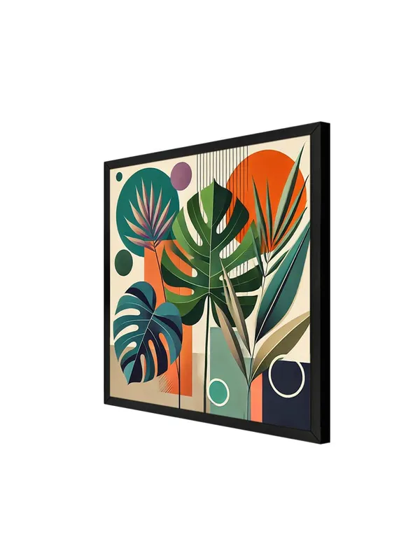 Box_Fiber_Frame_Canvas_Wrapped_Geometric_Botanical_Painting_-_Vibrant_Decor_for_Contemporary_Interiors_-_24X24_Inches_(BLF24X240563)