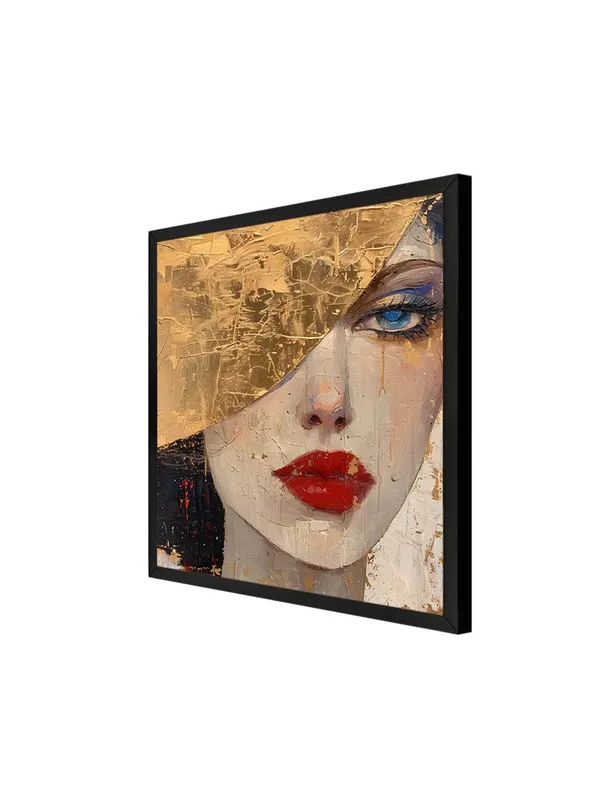Box_Fiber_Frame_Golden_Face_Canvas-Wrapped_Painting,_36X36_-_Elegant_Portrait_Art_for_Chic_Home_Decor_(BLF36X360409)