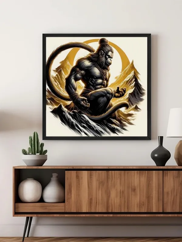 Box_Fiber_Frame_Vigorous_Hanuman_in_Meditation_Amidst_Mountains_-_Canvas_Painting_|_Hindu_God_Art,_Hanuman_Wall_Decor,_Spiritual_Strength_Symbolism_(BLF36X360255)