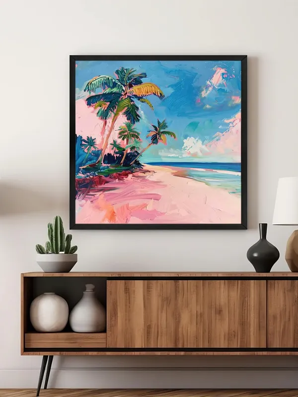 Box_Fiber_Frame_Tropical_Paradise_Canvas-Wrapped_Painting_-_36X36_Inch_-_Beach_Scene_Artwork_for_Relaxed_Living_Spaces_(BLF36X360423)