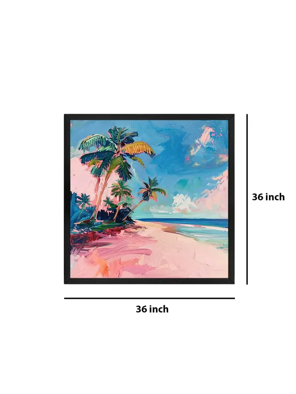 Box_Fiber_Frame_Tropical_Paradise_Canvas-Wrapped_Painting_-_36X36_Inch_-_Beach_Scene_Artwork_for_Relaxed_Living_Spaces_(BLF36X360423)
