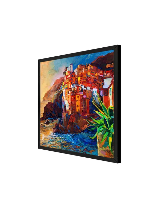 Box_Fiber_Frame_Seaside_Village_Canvas-Wrapped_Painting_24X24_-_Coastal_Landscape_Art_(BLF24X240462)