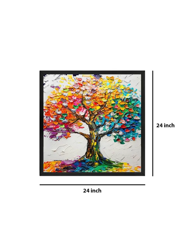 Box_Fiber_Frame_Colorful_Tree_Canvas-Wrapped_Painting,_24X24_-_Vibrant_Nature_Art_for_Living_Room_or_Bedroom_(BLF24X240392)