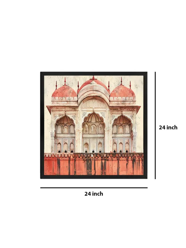 Box_Fiber_Frame_Red_Fort_Facade_likely_inspired_by_Mughal_architecture_mughal_paintings_for_wall_(BLF24X240198)