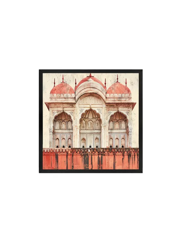 Box_Fiber_Frame_Red_Fort_Facade_likely_inspired_by_Mughal_architecture_mughal_paintings_for_wall_(BLF24X240198)