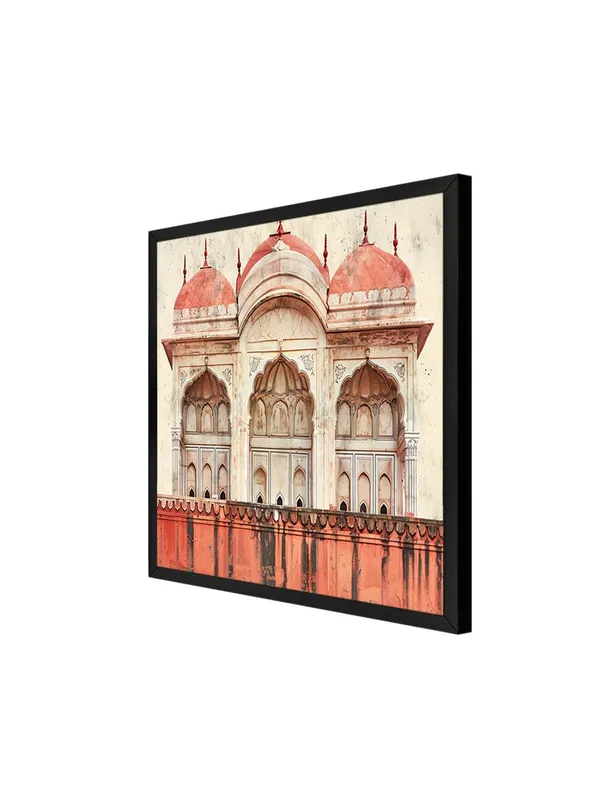 Box_Fiber_Frame_Red_Fort_Facade_likely_inspired_by_Mughal_architecture_mughal_paintings_for_wall_(BLF24X240198)