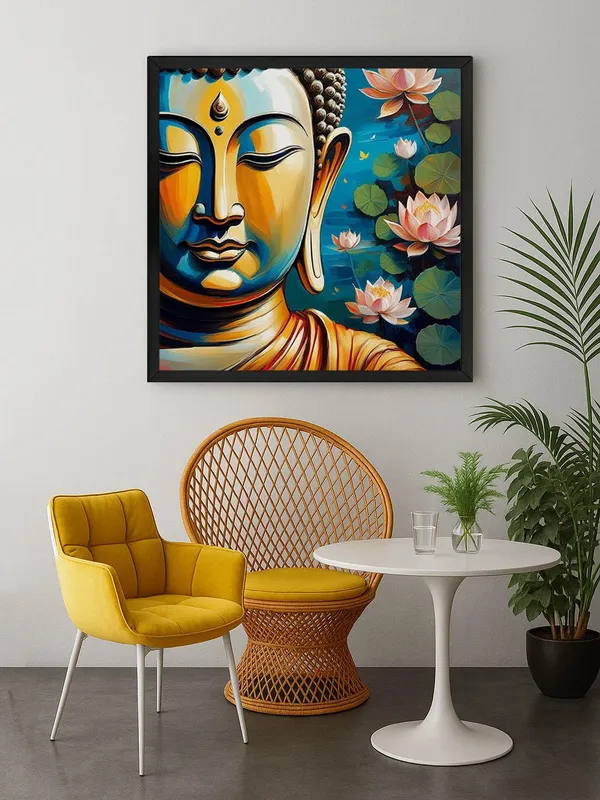 Box_Fiber_Frame_Vibrant_Buddha_Painting_with_Lotus_Flowers_-_Serene_and_Spiritual_Wall_Art_(BLF36X360175)